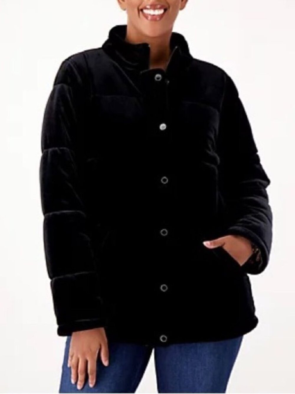 Isaac Mizrahi Live! Always Isaac Velvet Puffer
